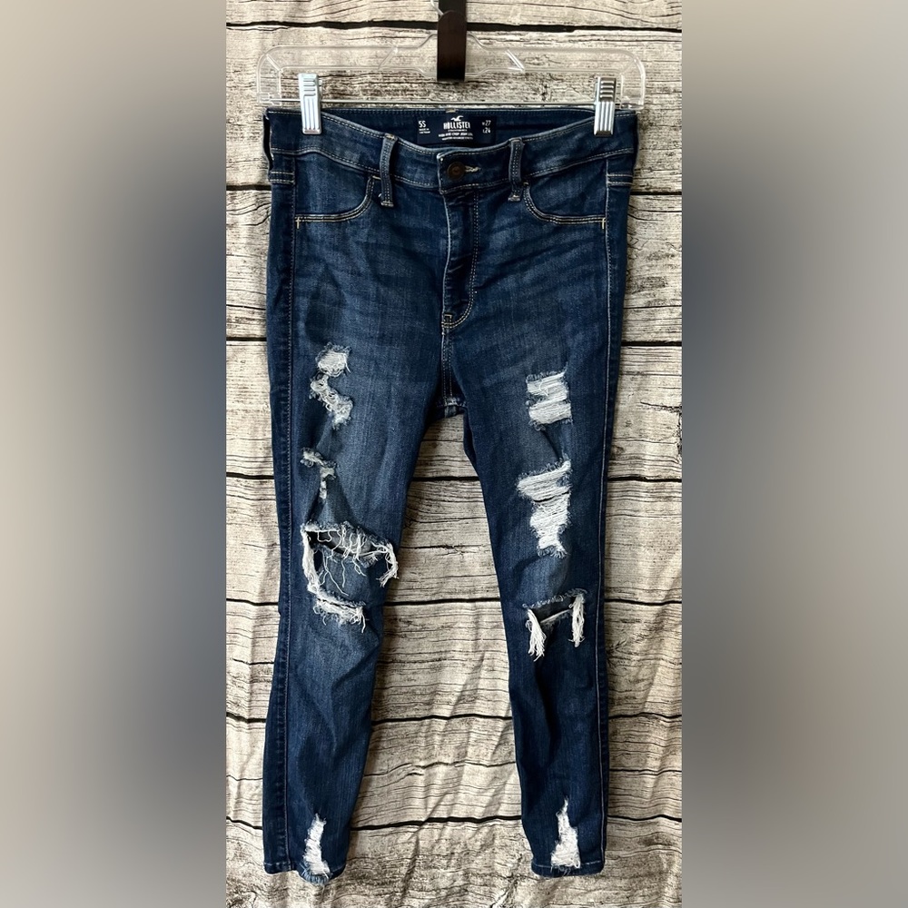Hollister High-Rise Crop Jean Jegging, w27, L 24